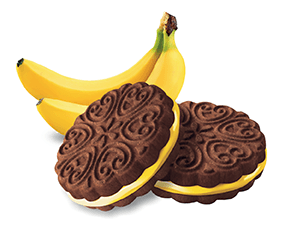 Внучка шоколадное с банановым кремом